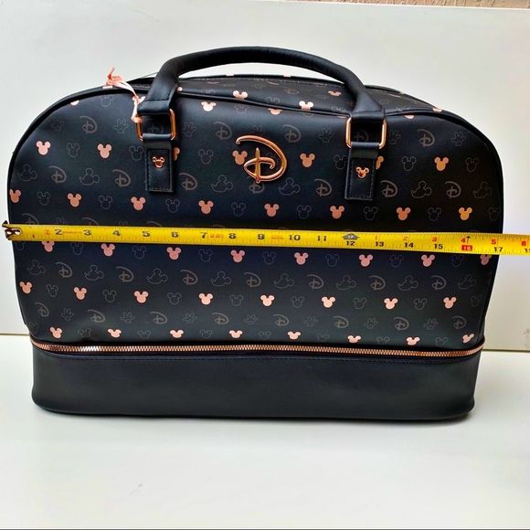 Disney Mickey Mouse Black/Rose Gold Weekender Travel bag - Picture 13 of 16